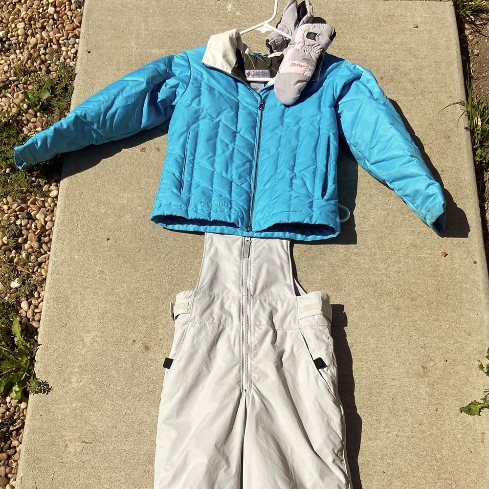 Child’s snowboard jacket and overalls